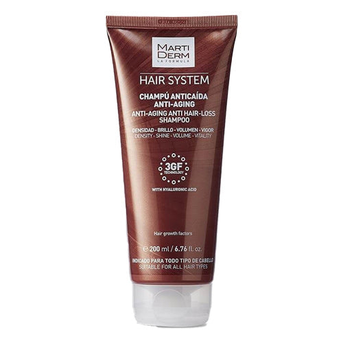 Hair System Anti-Aging Anti Hair-Loss Shampoo 200 ml – Martiderm frequent-use shampoo