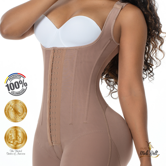 2029 MELIBELT ORCHID bodyshape with booty shaping shorts, 7 rod (Bonning channel, varillas )