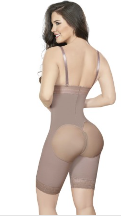 6153 ANN M CHANTAL strapless, thigh and long length girdle with zipper