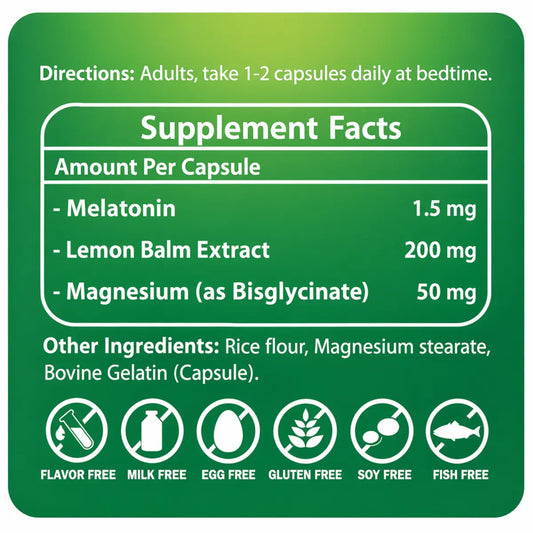 Natural sleep aid supplement Bio Sleep bottle promoting relaxation better sleep quality and calm nights