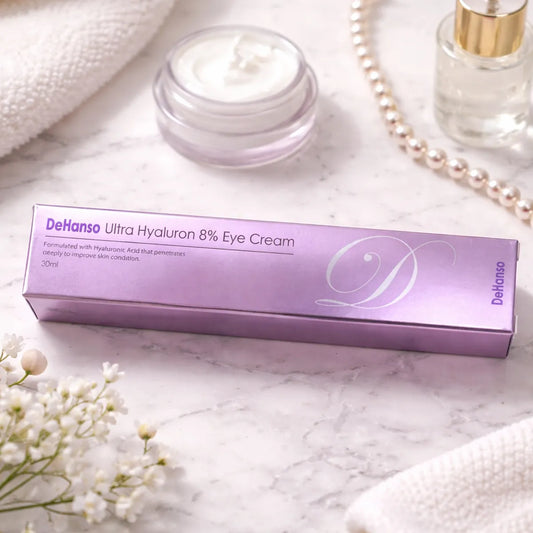 DeHanso Ultra Hyaluron 8% Eye Cream box Korean skincare eye contour cream 30 ml