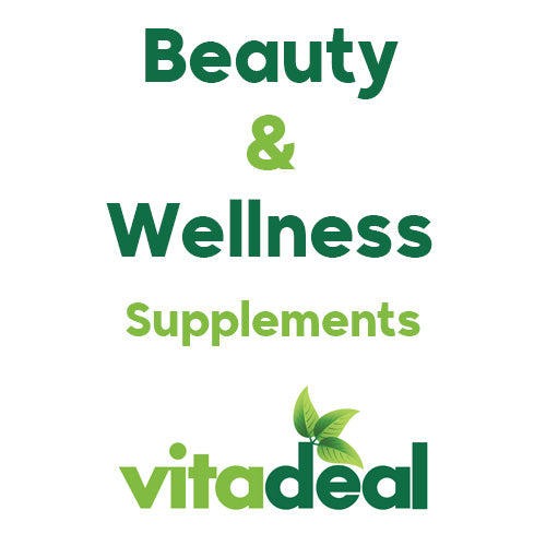 Beauty Supplement Collection for healthy hair, glowing skin, and strong nails with collagen, biotin, and vitamins