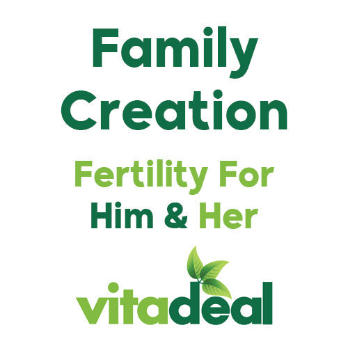Family Creation fertility supplements and devices for male and female reproductive health, hormonal balance, and conception support