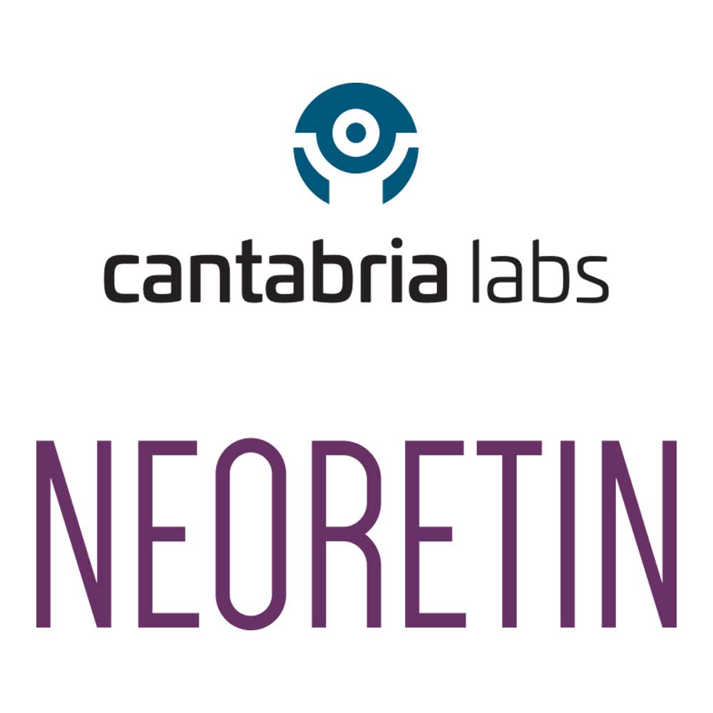 Neoretin logo featuring advanced anti-aging and skin-lightening brand identity.