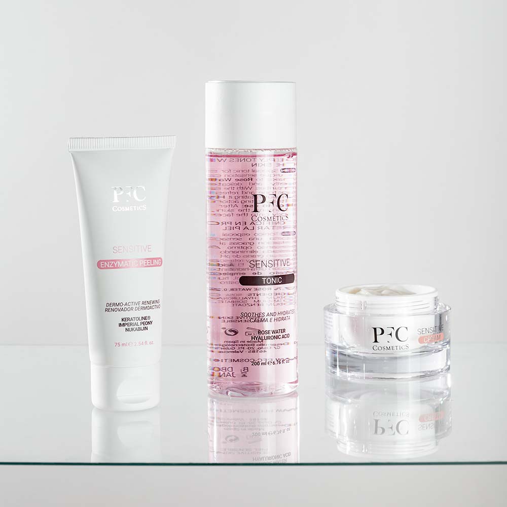 PFC Cosmetics sensitive line, skincare for sensitive and atopic skin.