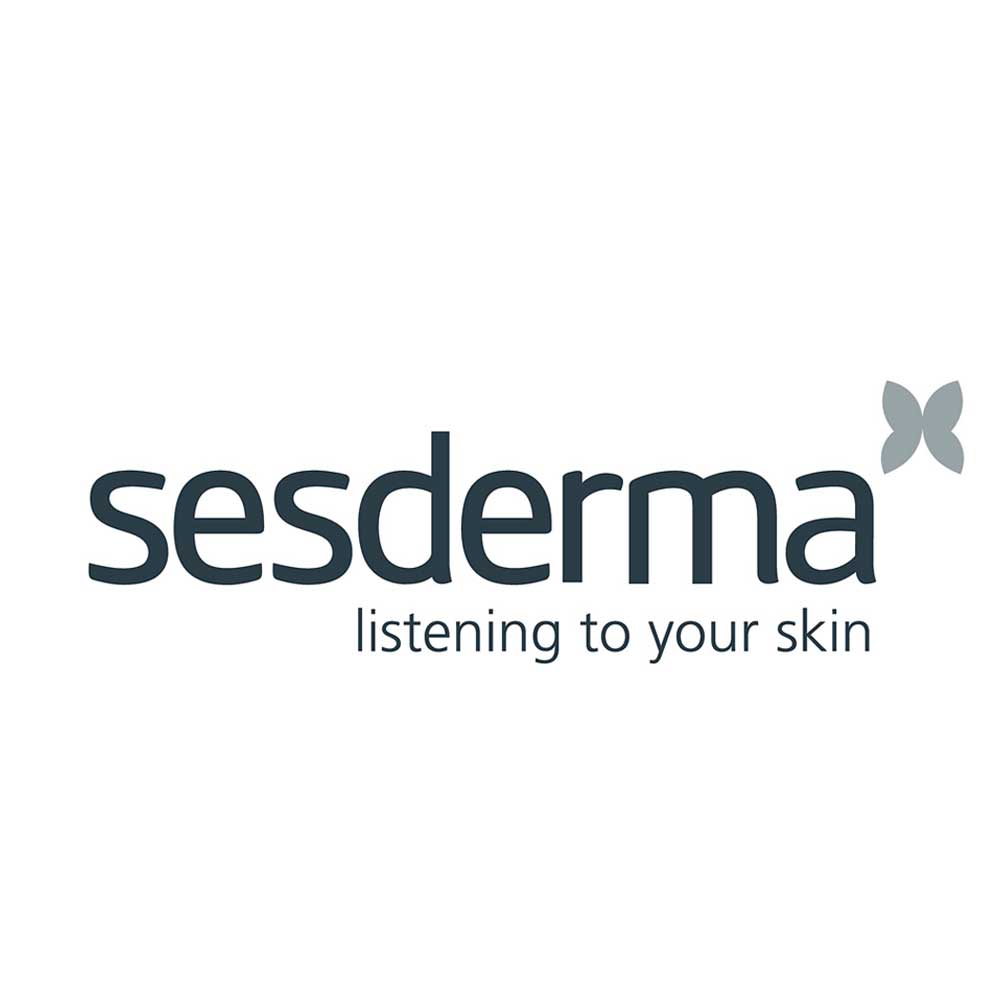 Sesderma logo, a trusted brand offering dermatological skincare solutions for health, beauty, and professional care.