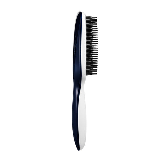 Compact Half Paddle Blow Styling Brush by Tangle Teezer in Blue/Cream, ideal for shorter to medium hair.