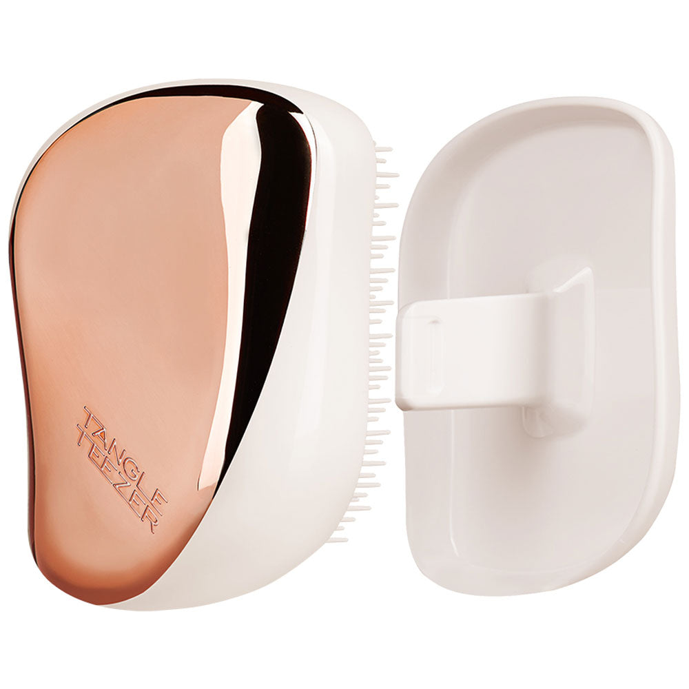 Tangle Teezer Compact Styler for quick detangling on wet or dry hair, perfect for on-the-go styling.