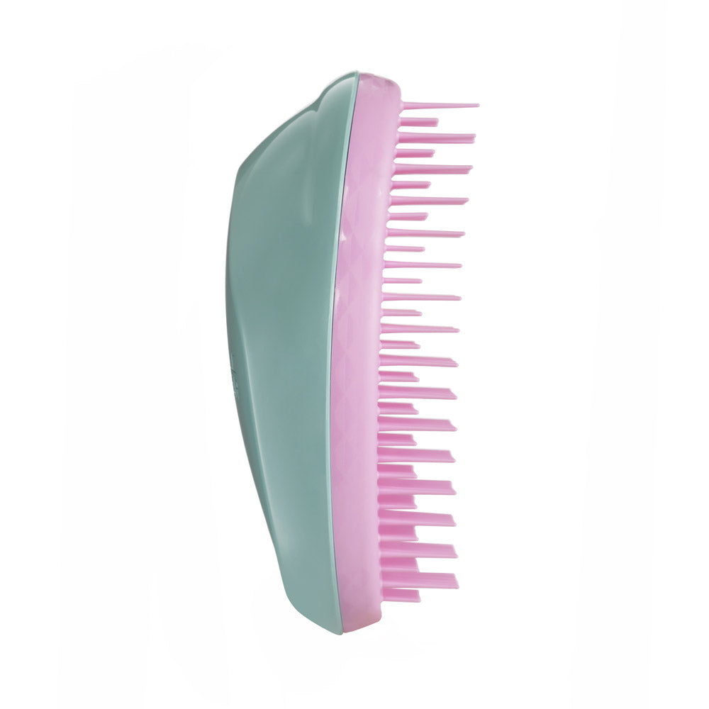 Tangle Teezer The Original Mini Green-Pink, perfect for travel and reducing knots.