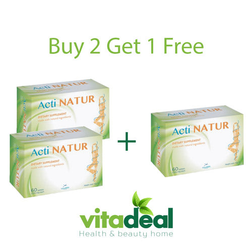 ActiNatur weight management tablets – natural formula with Garcinia Cambogia, Green Tea & Acetyl-Carnitine. Buy 2, get 1 free!