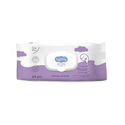 Bebble Wet Wipes Lavender 64 Pcs