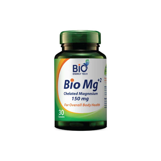 Bio Mg+2 | Chelated Magnesium 150 mg | 30 Capsules