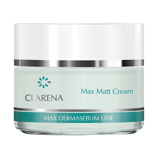 Clarena Max Matt Cream – Oil-control day cream for oily and combination skin, minimizes pores and regulates sebum production, 50ml.