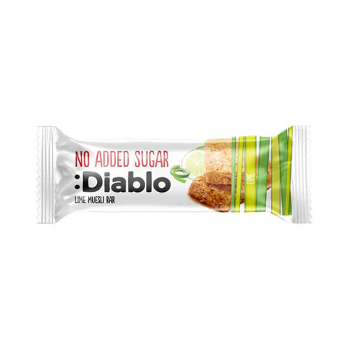 Lime Muesli Bar 30g with zesty lime flavor and toasted oats, no added sugar, perfect for a healthy snack.