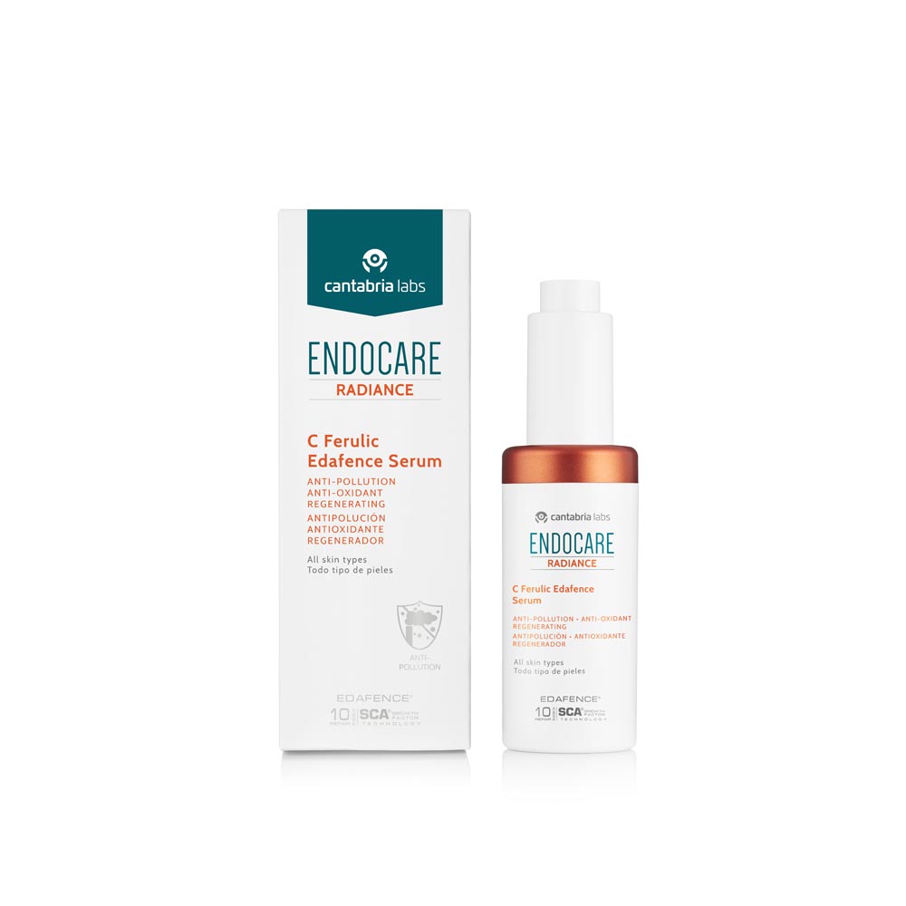 Endocare Radiance C Ferulic Edafence Serum 30ml, antioxidant serum with EDAFENCE®, vitamin C, and ferulic acid for all skin types