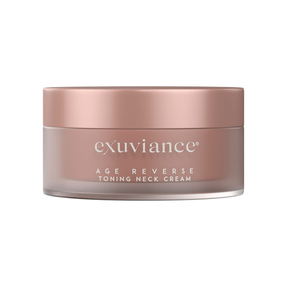 Exuviance Age Reverse Toning Neck Cream – firming and lifting cream for neck and décolletage with peptides and Bakuchiol.