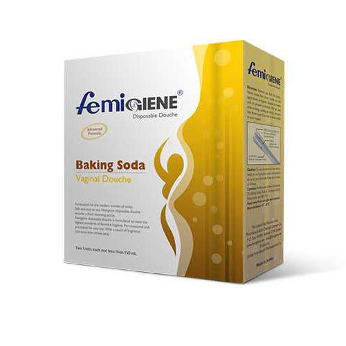 FemiGiene Baking Soda™ gently cleanses, balances pH, and soothes with aloe vera and baking soda for vaginal health.