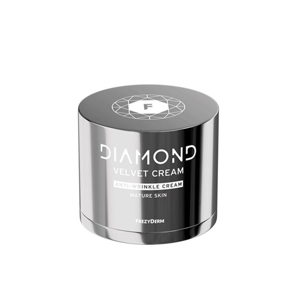 Frezyderm Diamond Velvet Cream 50ml boosts collagen, restores elasticity, and reduces wrinkles with marine technology.