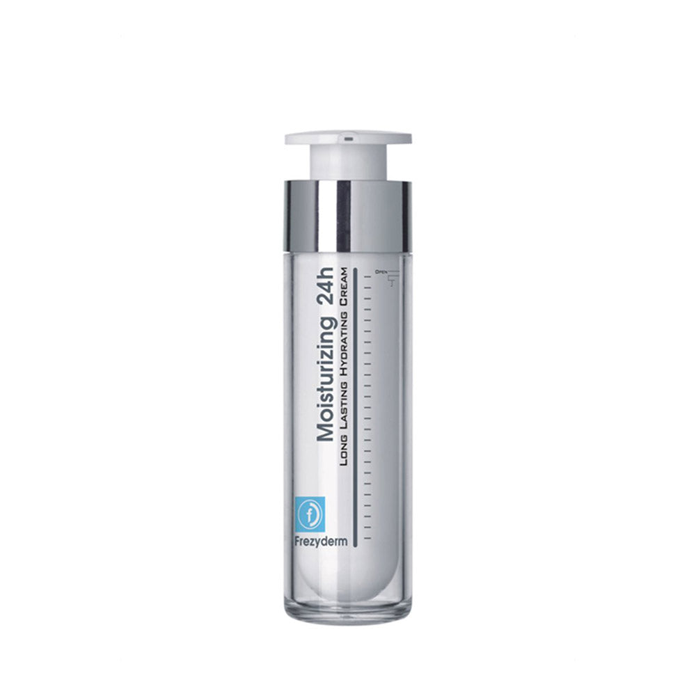 Frezyderm Moisturizing 24h Cream 50ml, providing hydration and skin protection for dry and sensitive skin.