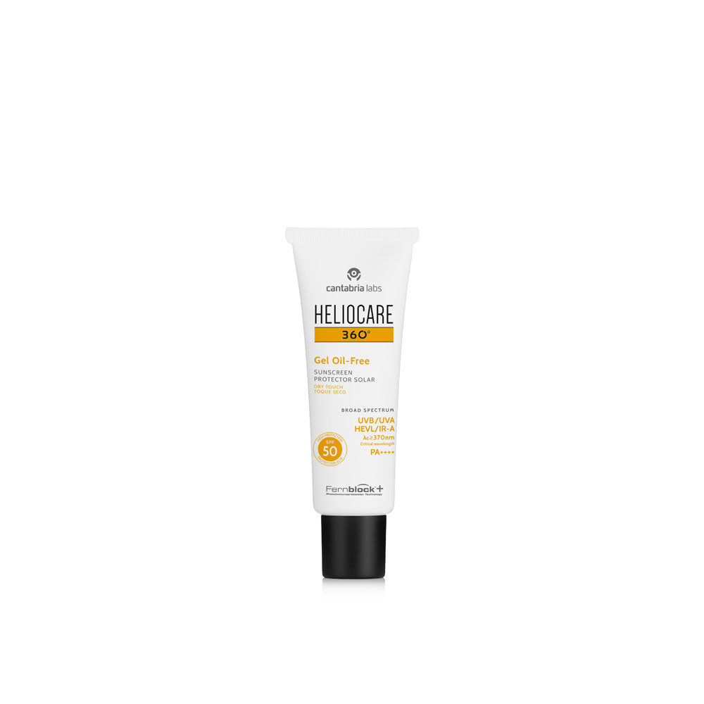 Heliocare 360 Gel Oil-Free SPF 50 50 ml tube.