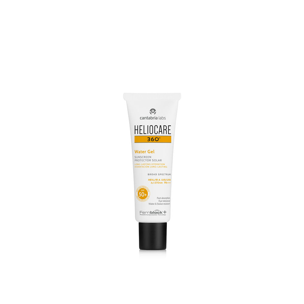 Heliocare 360 Water Gel SPF 50. 50 ml tube.