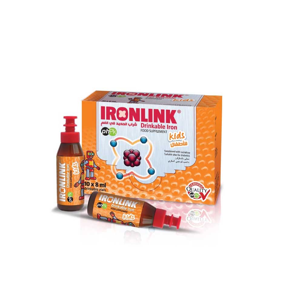 Iron Link R108 Iron Link Kids | Drinkable Iron Vials for Energy & Healthy Development ...