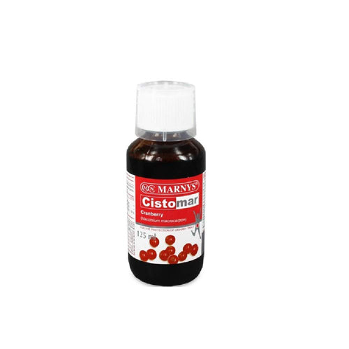 Cistomar Syrup by MARNYS, food supplement with 7200mg cranberry extract per dose, supports urinary tract well-being.