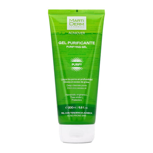 Martiderm Acniover Purifying Gel 200 ml | Facial Cleansing Gel for Acne-Prone Skin