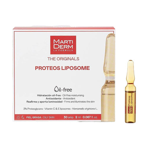 Proteos Liposome 10 Ampoules box – MartiDerm anti-aging serum for hydrated, firm skin