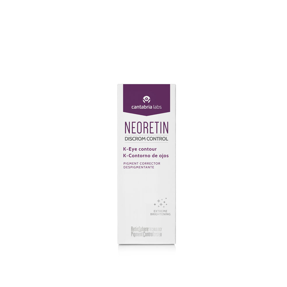 Neoretin K-Eye Contour with Vitamin K-Oxide, retinoids, and Tranexamic Acid for brighter, even-toned eye contours.