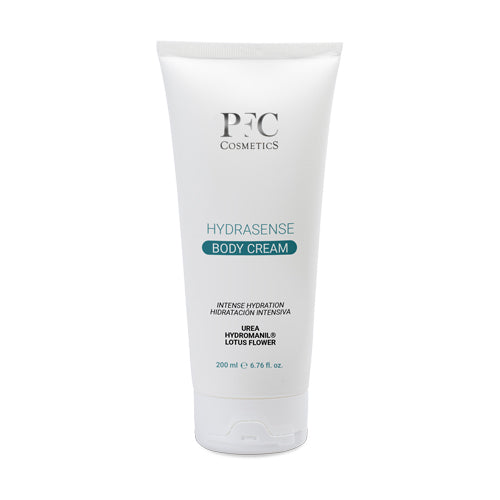 PFC Hydrasense Body Cream 200ml – nourishing, hydrating body moisturizer with Urea, Hydromanil®, and Lotus Flower