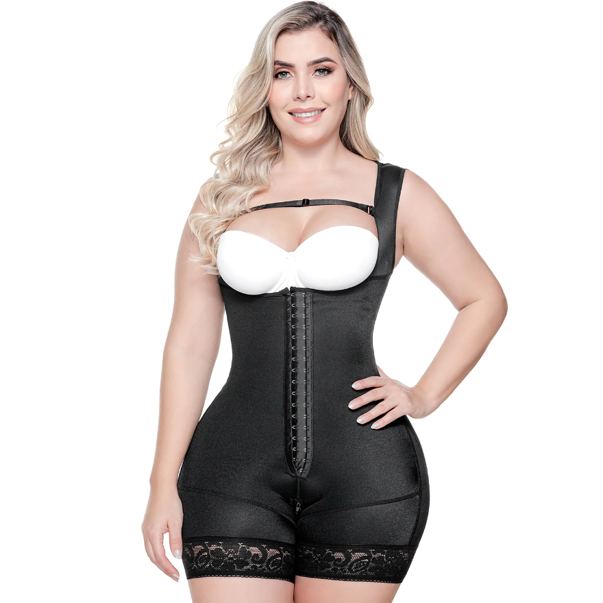 211BF   SONRYSE Open Bust, Zipper Crotches Area, 2 row hooks, Triconet, 1St.Stage, Colombian Shapewear | Post Surgery Body Shapers, Triconet