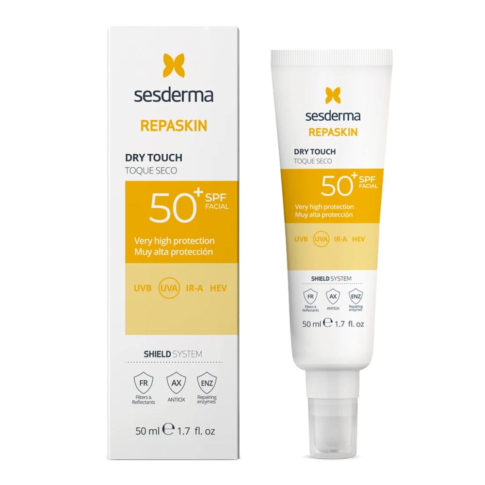 Sesderma Repaskin Dry Touch SPF50+ 50ML - Lightweight sunscreen with high protection, antioxidants, and photoaging prevention