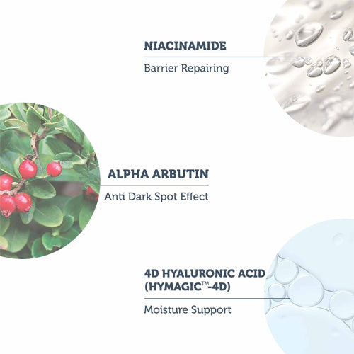 Active ingredients of Blemish Defense Sunscreen: Alpha Arbutin, Pepha Age, Niacinamide, Organic and Inorganic UV filters.