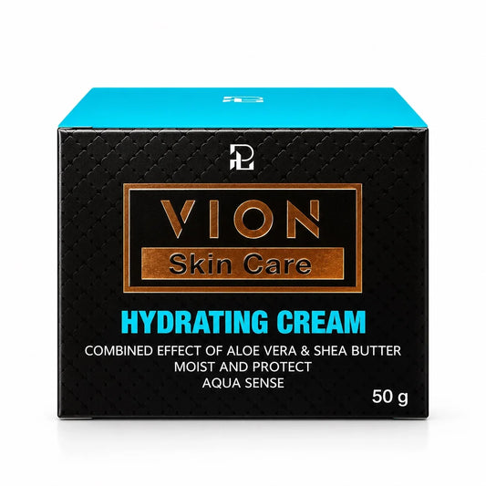 VION Hydrating Cream 50g with Aloe Vera and Shea Butter for Dry and Dehydrated Skin