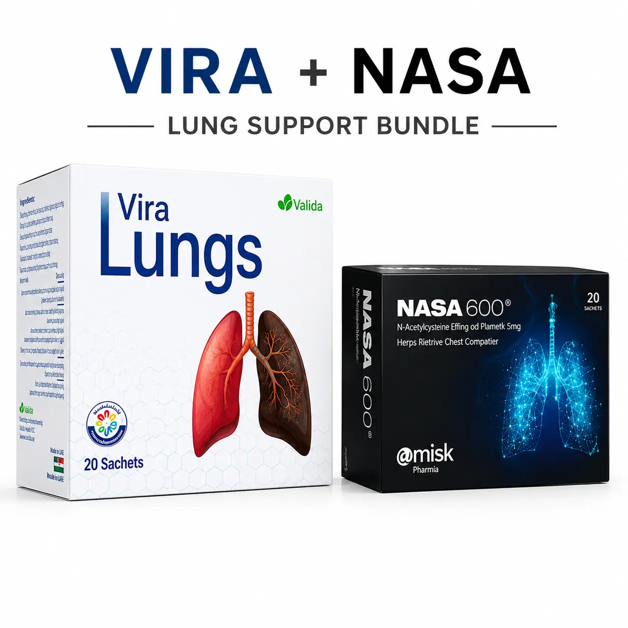 Lung Support Bundle | Vira Lungs + NASA 600 NAC