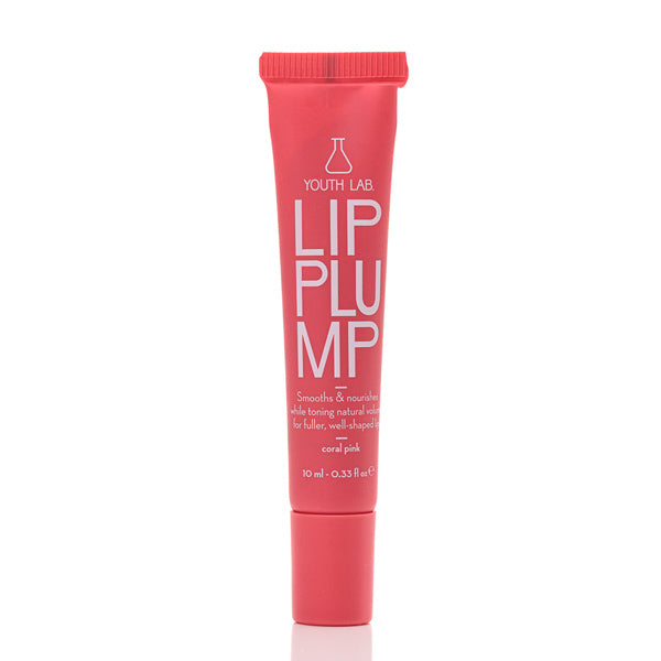 Youth Lab Lip Plump Coral Pink 10 ml with instant plumping effect and UV protection