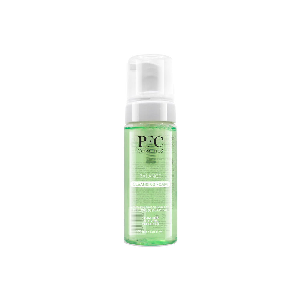 PFC Cosmetic balance cleansing foam for combination and oily skin 150 ml pump bottle.