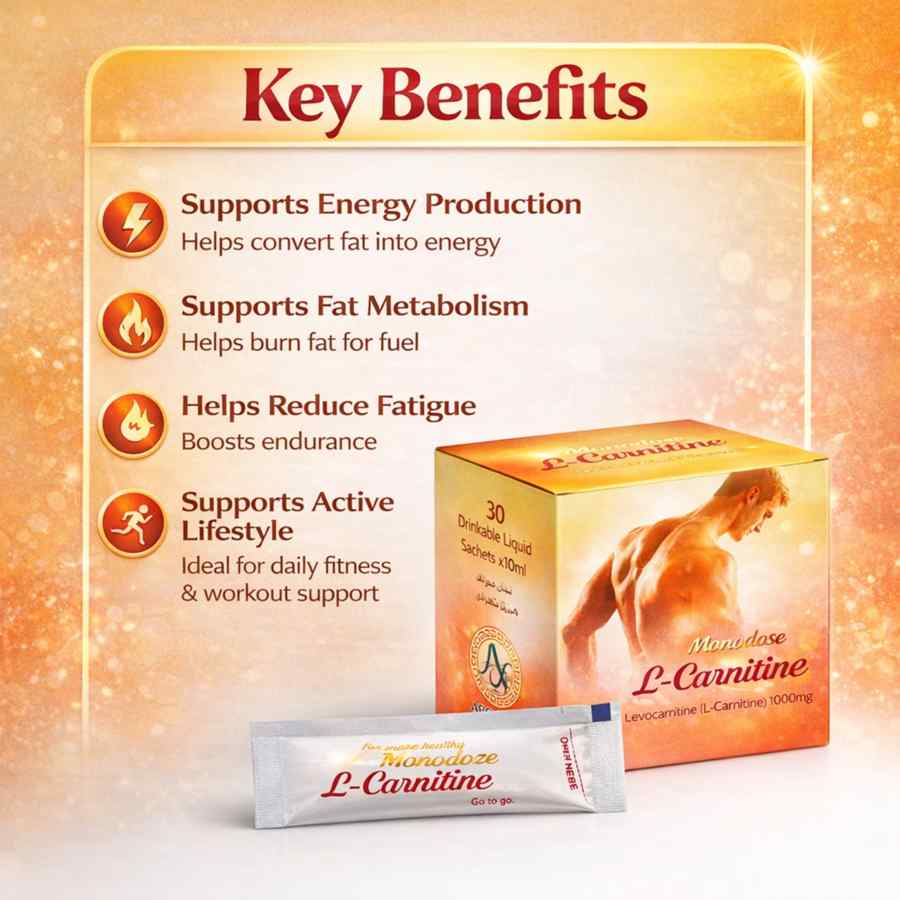 l carnitine 1000 mg benefits Monodose L-Carnitine 1000 mg Liquid Energy & Metabolism Support – Vitadeal