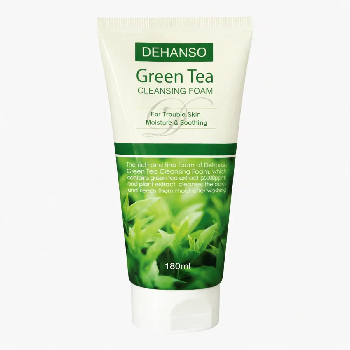 DeHanso Green Tea Foam Cleanser 180 ml hydrating cleanser for sensitive skin