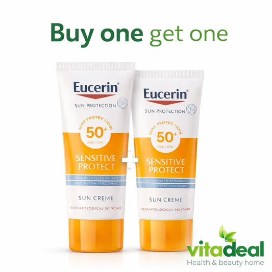 Eucerin Sensitive Protect Sun Cream SPF50+ 50ml – Buy 1 Get 1 Offer