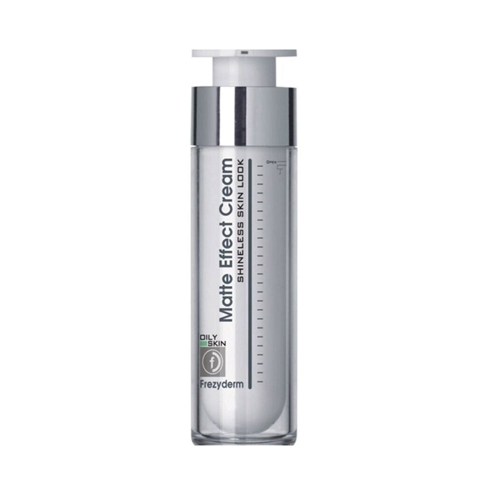 Frezyderm Matte Effect Cream 50ml for oily and combination skin, mattifies, hydrates, and minimizes fine lines.