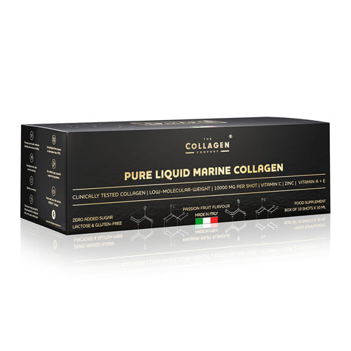 Pure Marine Collagen 10,000 mg collagen shots pack with 10 bottles