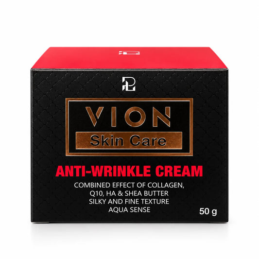VION Anti-Wrinkle Cream with CoQ10, Collagen & Hyaluronic Acid 50g