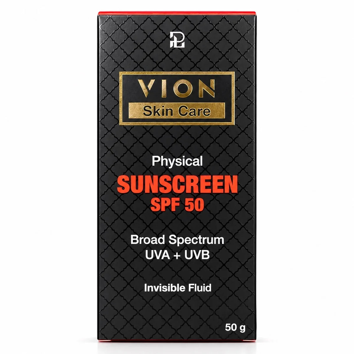 VION Physical Sunscreen SPF 50 Invisible Fluid Mineral Face Sunscreen 50g