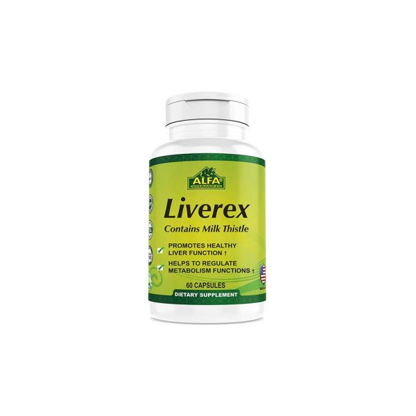 Alfa Liverex for liver health support 60 capsules