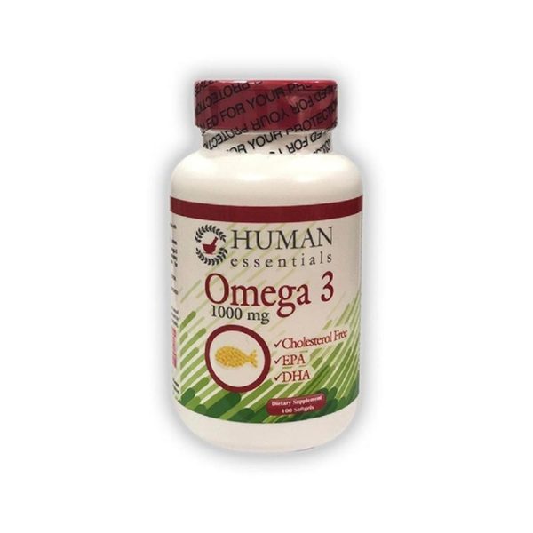 Human Essentials Omega 3 1000 mg capsules fish oil