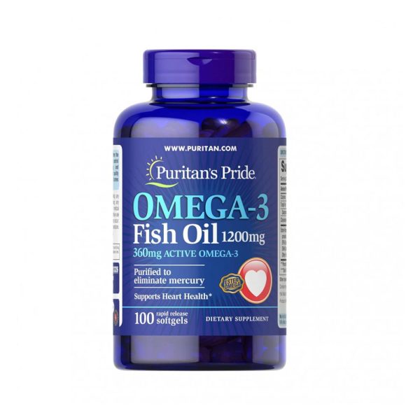 Puritan's Pride Omega 3 Mercury free fish oil capsules