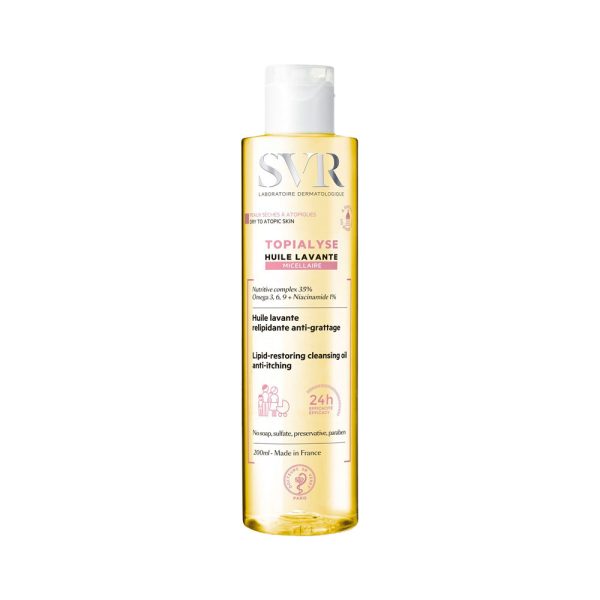 SVR Topialyse Oil LavanteNourishing Cleansing Oil for Sensitive, Dry to Atopic Skin