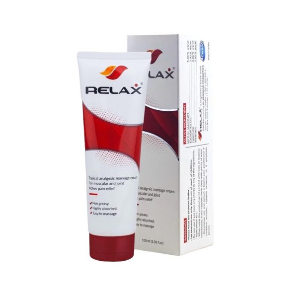 Relax Cream, Topical analgesic massage cream for muscular and joint aches pain relief 100 ml